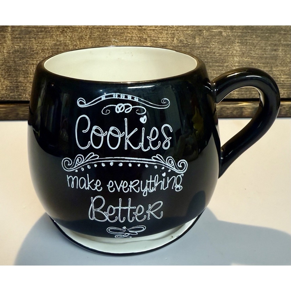 Avon "Cookies Make Everything Better" Mug Cup w/ Cookie Slot Novelty‎ Gift Santa